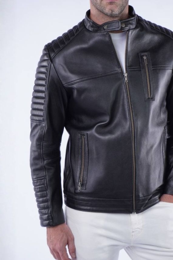 CAMPERA CUERO MOTO